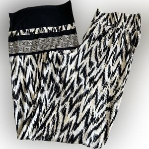 Vintage Cache Long Tribal Print Palazzo Pants